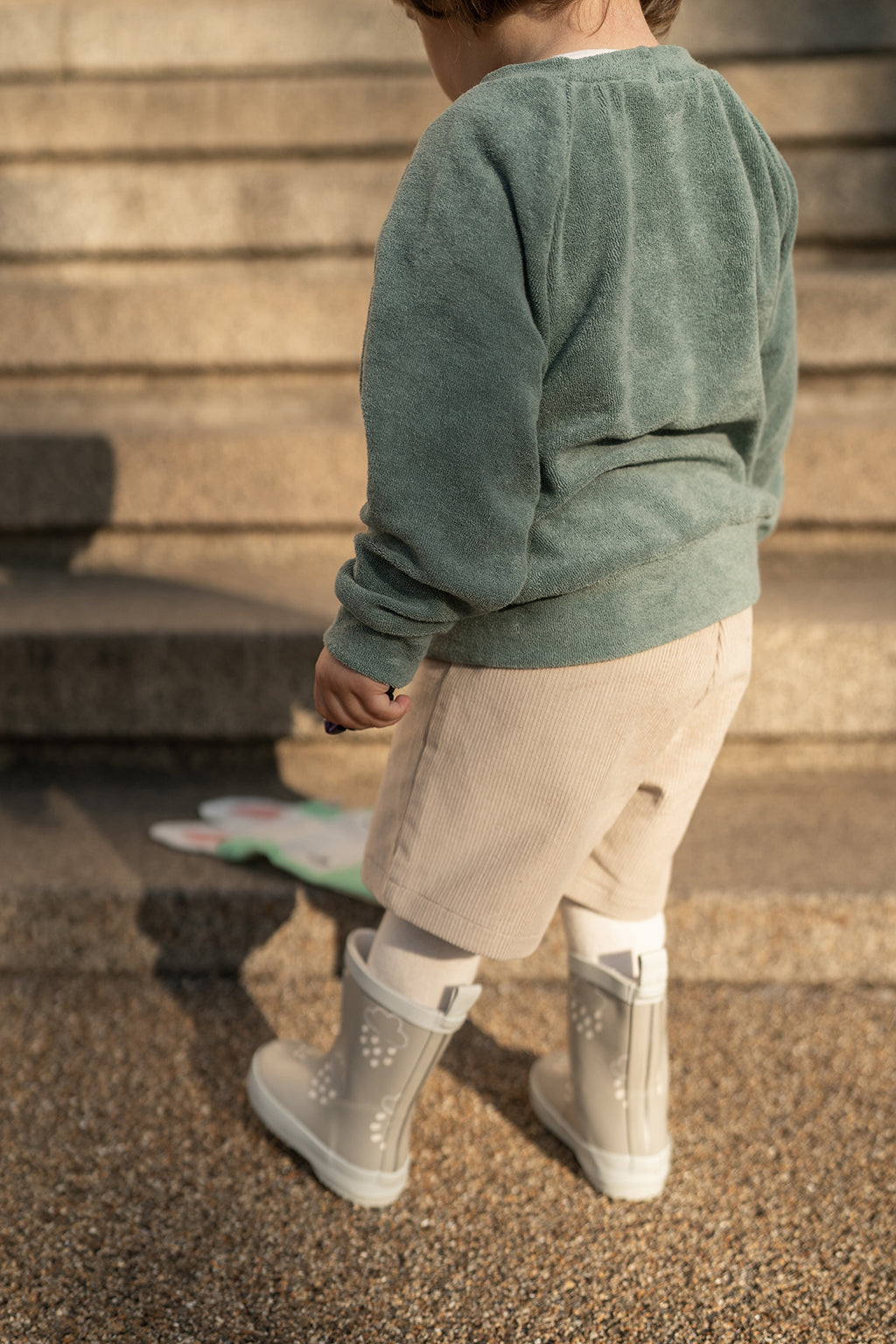 Shorts velvet sand