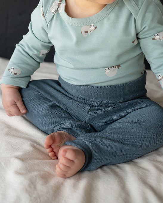 Baby knitted trousers blue