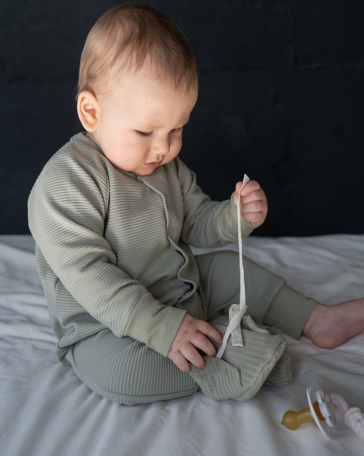 Baby olive jumpsuit