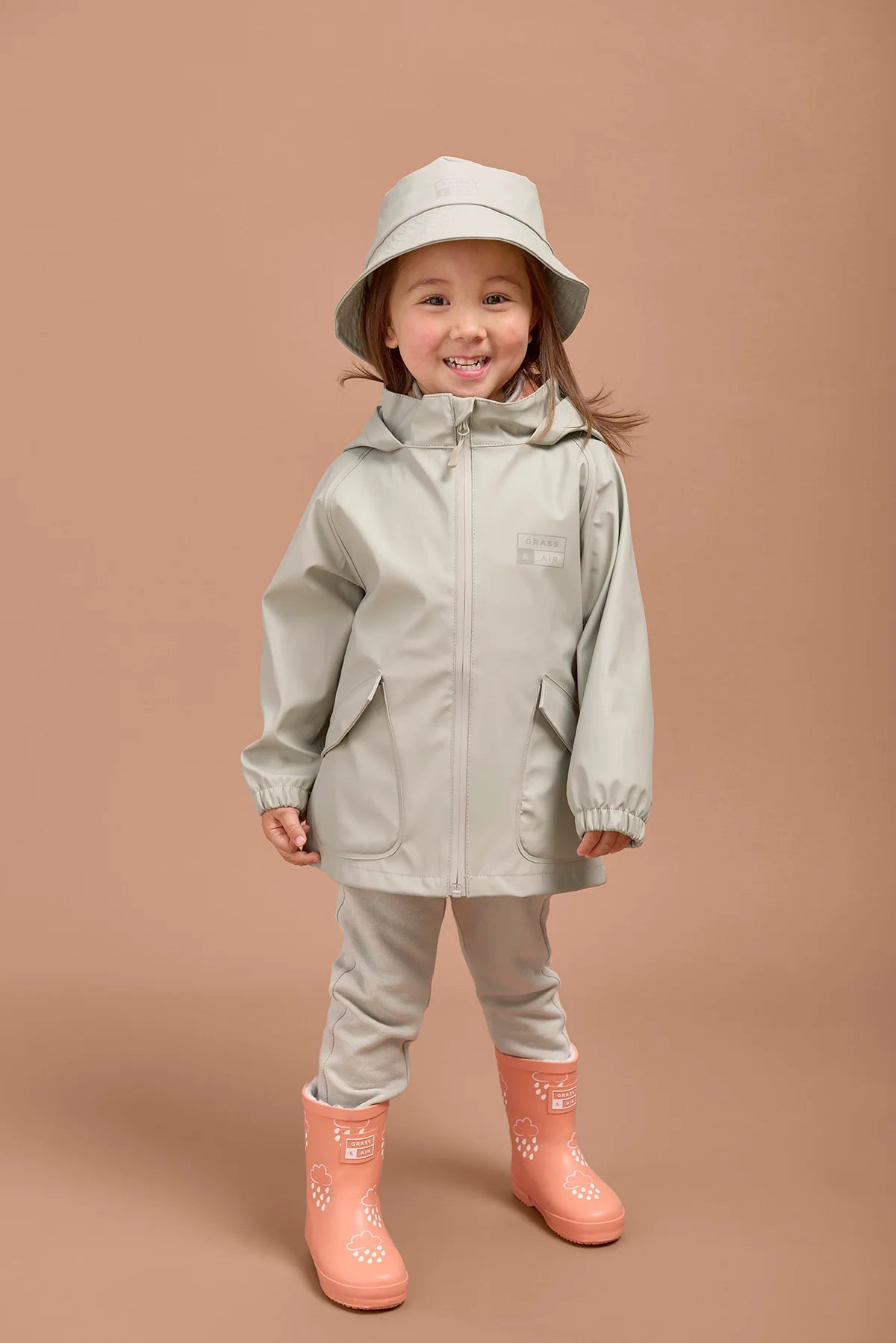 Rain hoodie gray