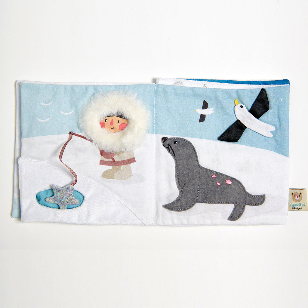Textile book "Snow Friends"