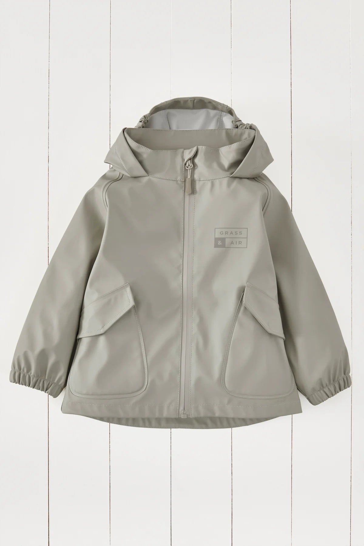 Rain hoodie gray