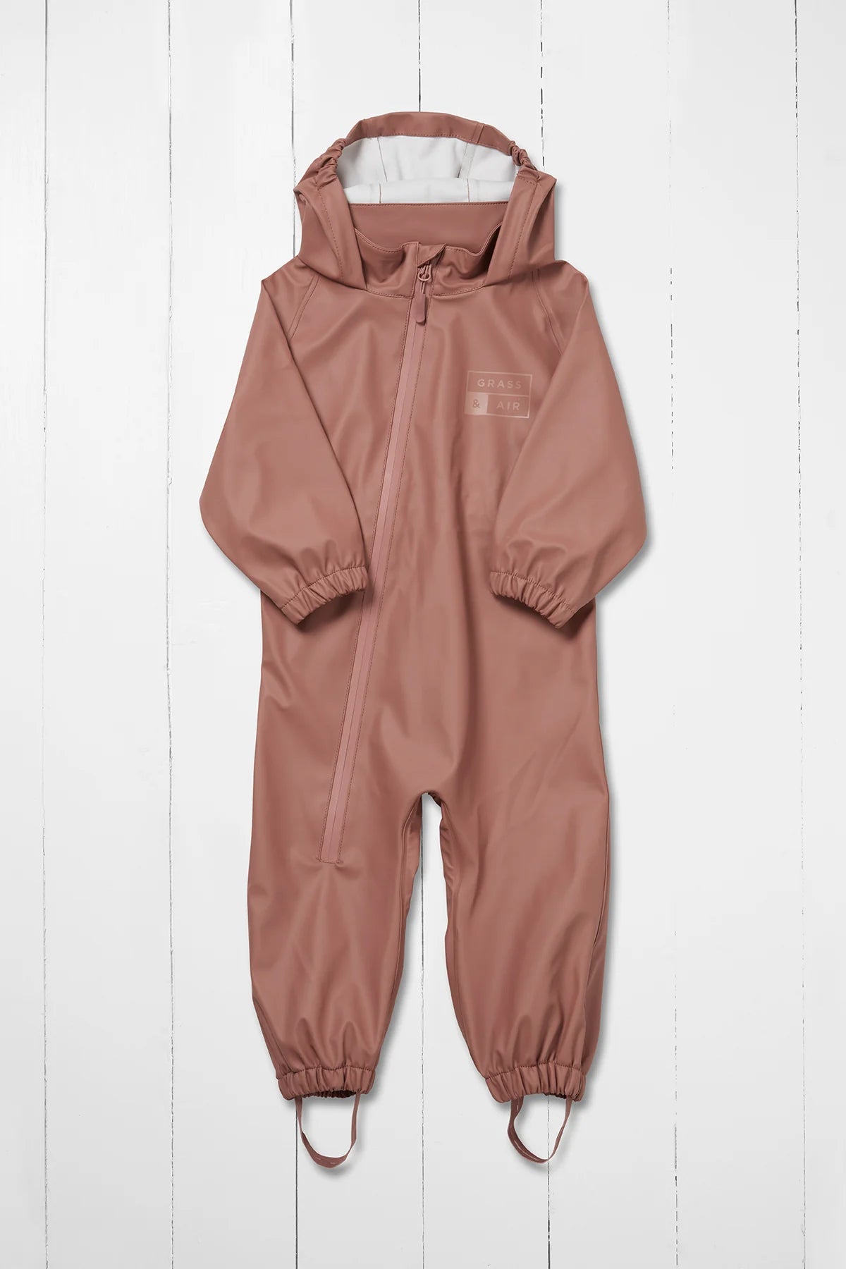 Rose Ash Rain Hooded Overall