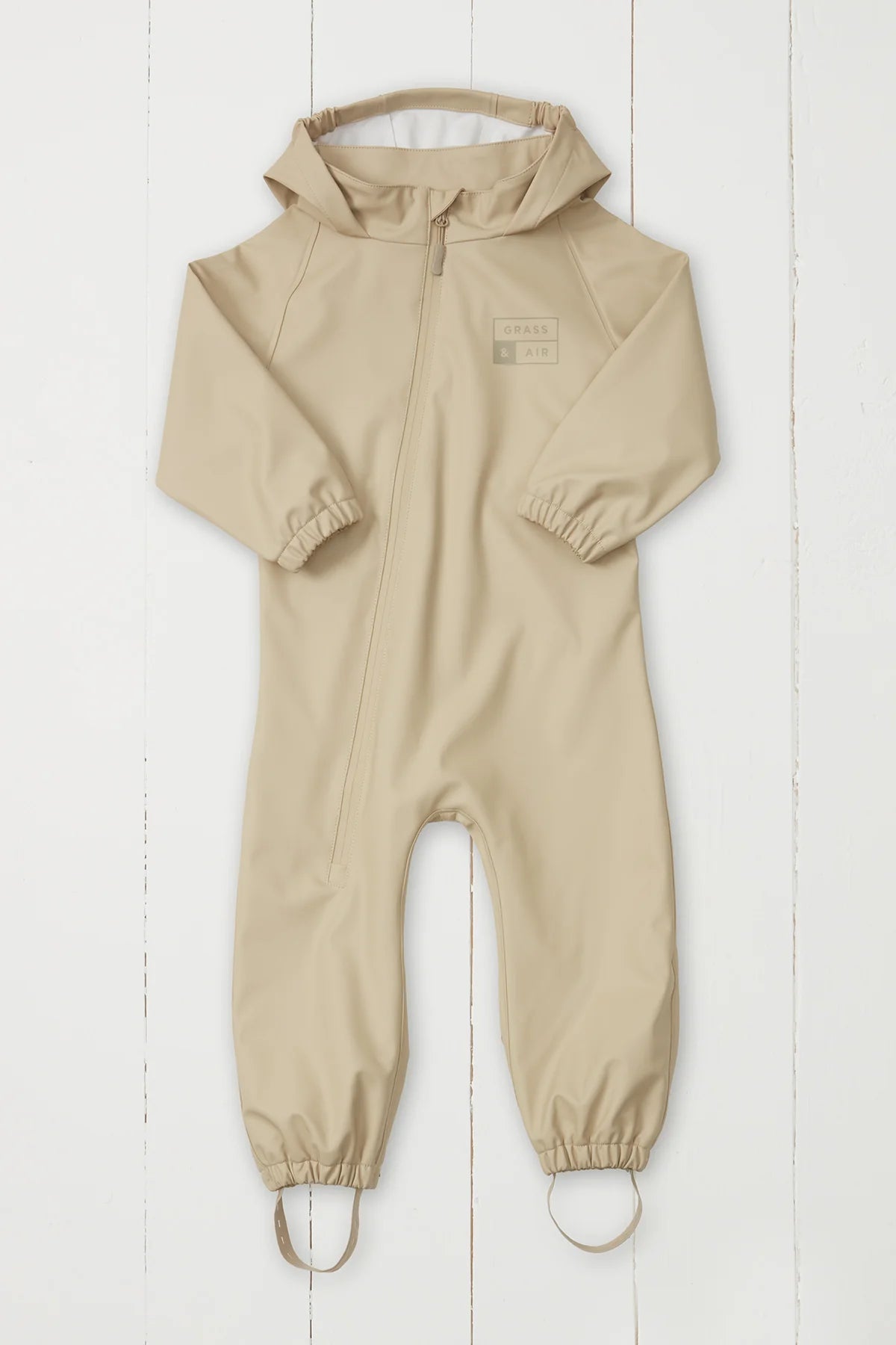 Sand hooded rain all-in-one