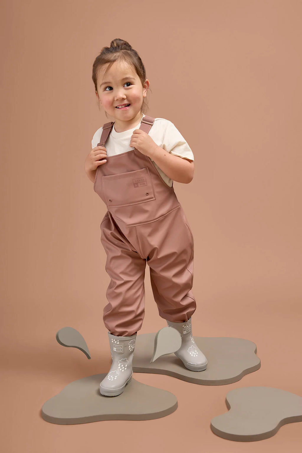 Rose Ash Rain Overalls