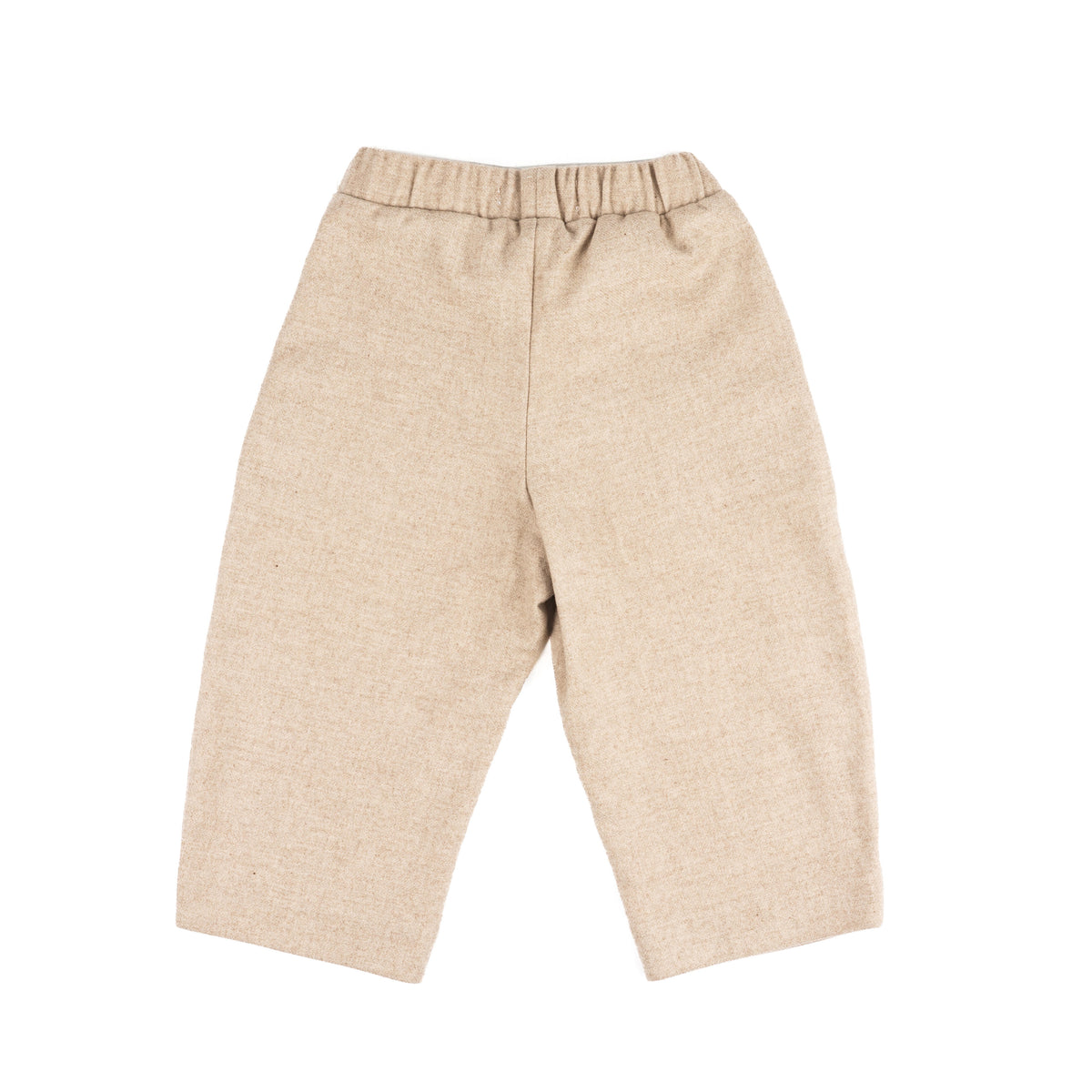 Beige children's wool trousers