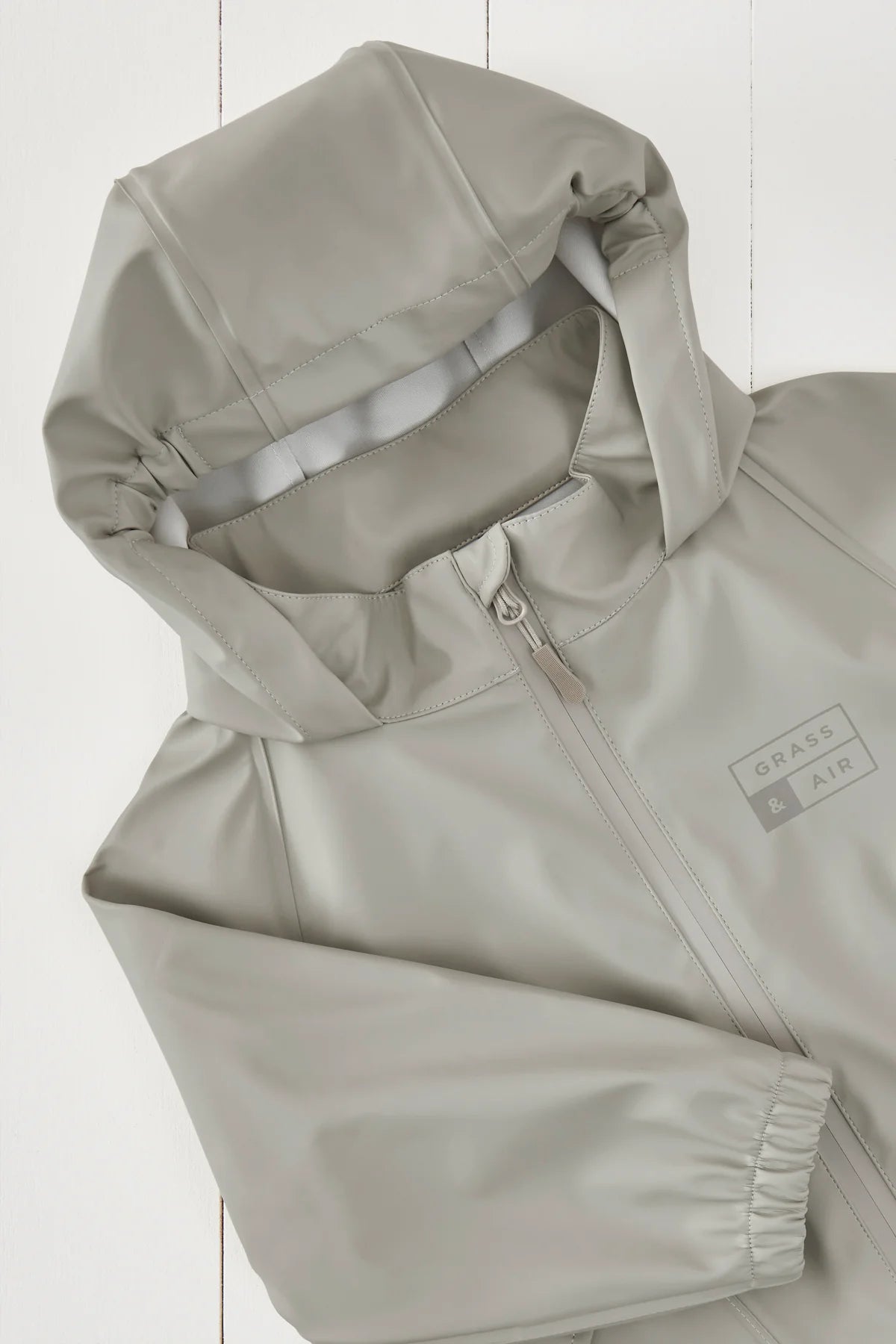 Rain hoodie gray