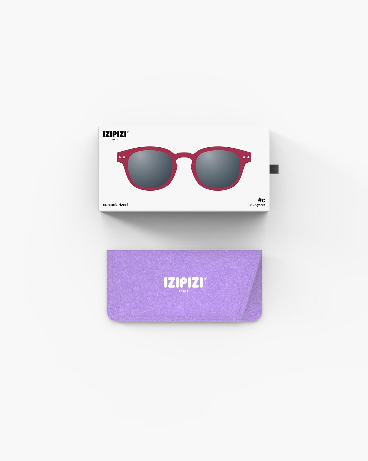 Kids' Glasses Izipizi 3 - 5 years #C - Cranberry