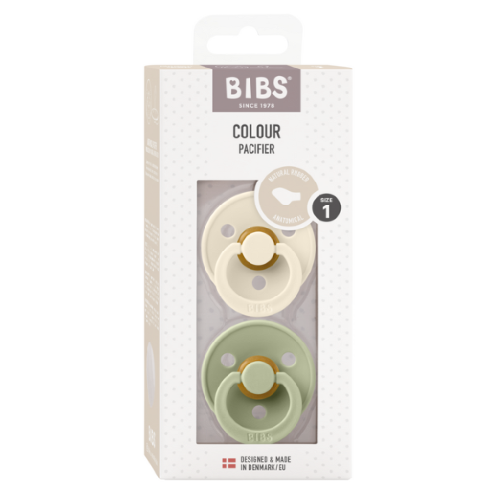 BIBS Биберони 2бр. Анатомични Ivory/Sage