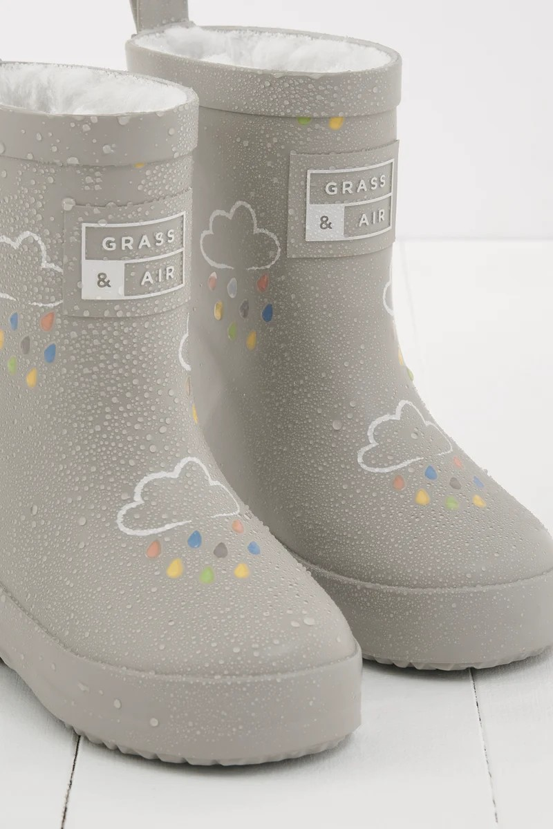 Kids' amethyst rubber boots