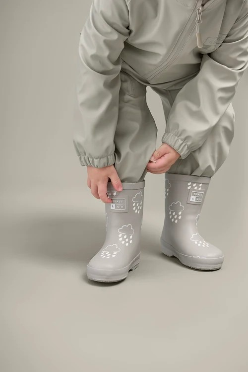 Kids' amethyst rubber boots